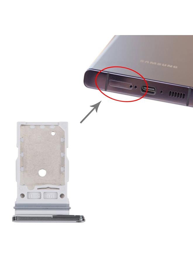 For Samsung Galaxy S23 Ultra SM-S918B Original SIM Card Tray + SIM Card Tray(Black) - Image 4